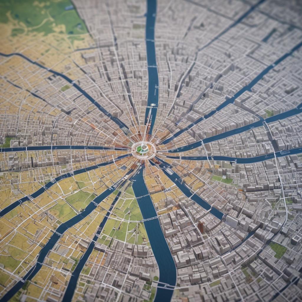 Расположение деловых центров на карте